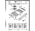 Tappan 30-3989-00-05 cooktop parts diagram