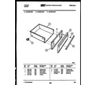 Tappan 30-3989-00-05 drawer parts diagram