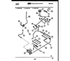 Tappan 30-3989-00-03 burner, manifold and gas control diagram