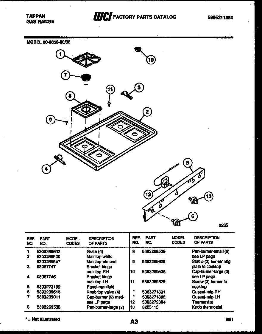 Cooktop parts