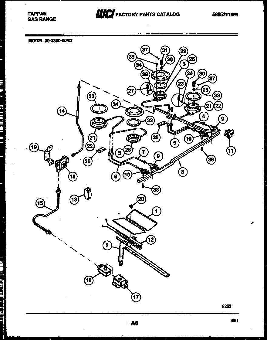 BURNER, MANIFOLD AND GAS CONTROL