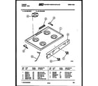 Tappan 32-1009-00-04 cooktop parts diagram