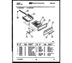 Tappan 32-1009-00-05 broiler drawer parts diagram
