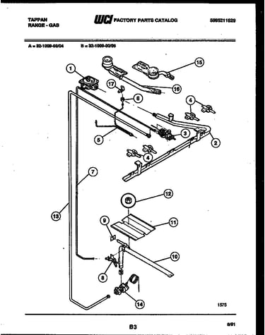 Burner, manifold and gas control