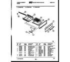 Tappan 30-6539-00-04 broiler drawer parts diagram