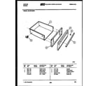 Tappan 30-4979-23-03 drawer parts diagram