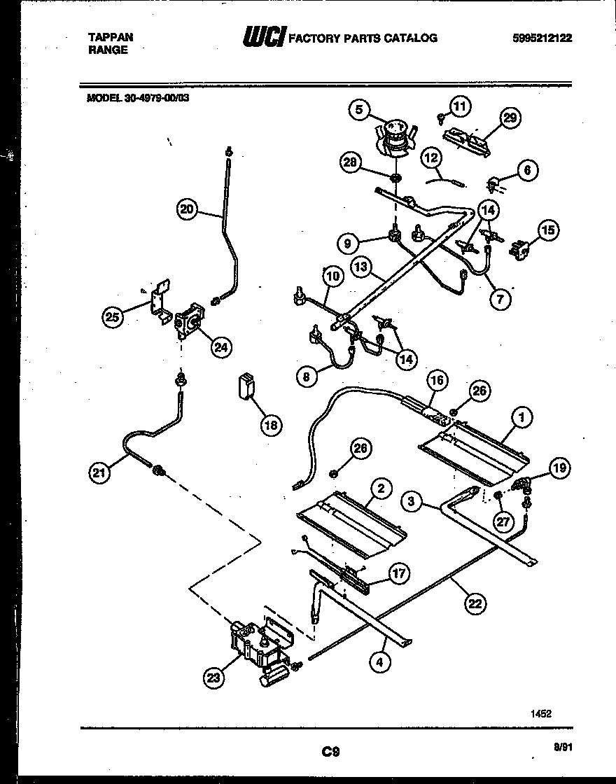 Burner, manifold and gas control