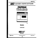 Tappan 36-6262-00-09 cover page diagram