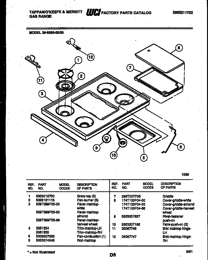 Cooktop parts