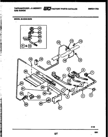 Burner, manifold and gas control