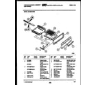 Tappan 36-6262-00-09 broiler drawer parts diagram