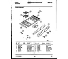 Tappan 30-2249-00-05 cooktop parts diagram