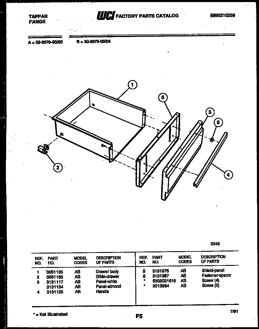 DRAWER PARTS