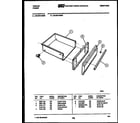 Tappan 30-3979-00-04 drawer parts diagram