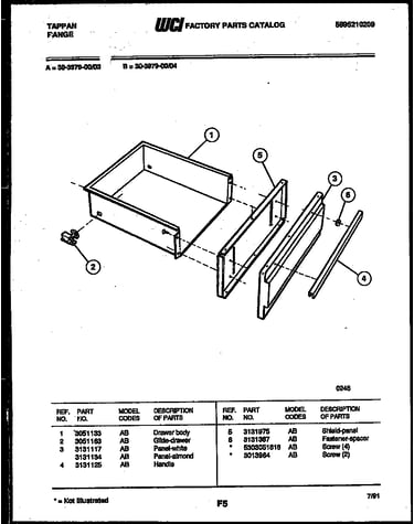 Drawer parts