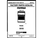 Tappan 30-3851-00-03 cover page diagram
