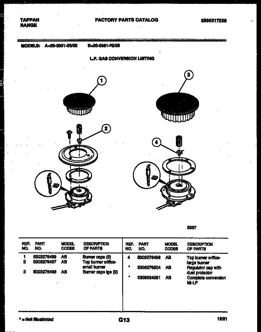 BURNER PARTS