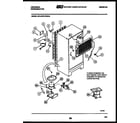 Frigidaire GTL175AH3 system and automatic defrost parts diagram