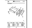 Tappan 30TESKWED4 drawer parts diagram