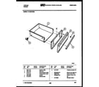 Tappan 31-2239-00-05 drawer parts diagram
