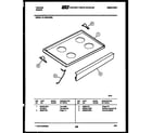 Tappan 31-2239-23-05 cooktop parts diagram