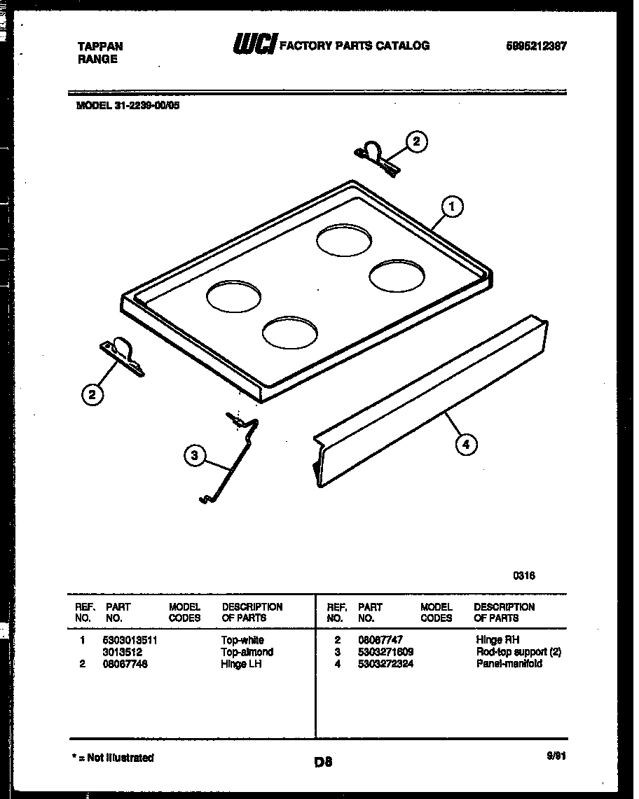 Cooktop parts
