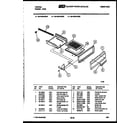 Tappan 30-2549-23-06 broiler drawer parts diagram