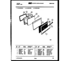 Tappan 30-2549-00-06 door parts diagram
