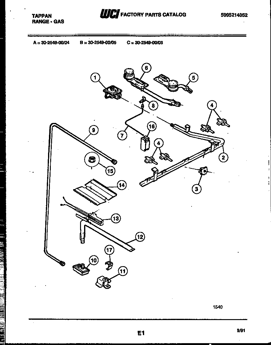 BURNER, MANIFOLD AND GAS CONTROL