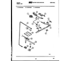 Tappan 30-2549-23-05 burner, manifold and gas control diagram