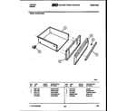 Tappan 30-4979-23-04 drawer parts diagram