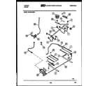 Tappan 30-4979-00-04 burner, manifold and gas control diagram