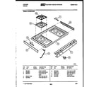 Tappan 30-4990-00-02 cooktop parts diagram
