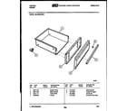 Tappan 30-4990-00-02 drawer parts diagram
