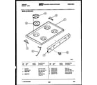 Tappan 30-3859-00-03 cooktop parts diagram