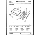 Tappan 30-3859-23-03 drawer parts diagram