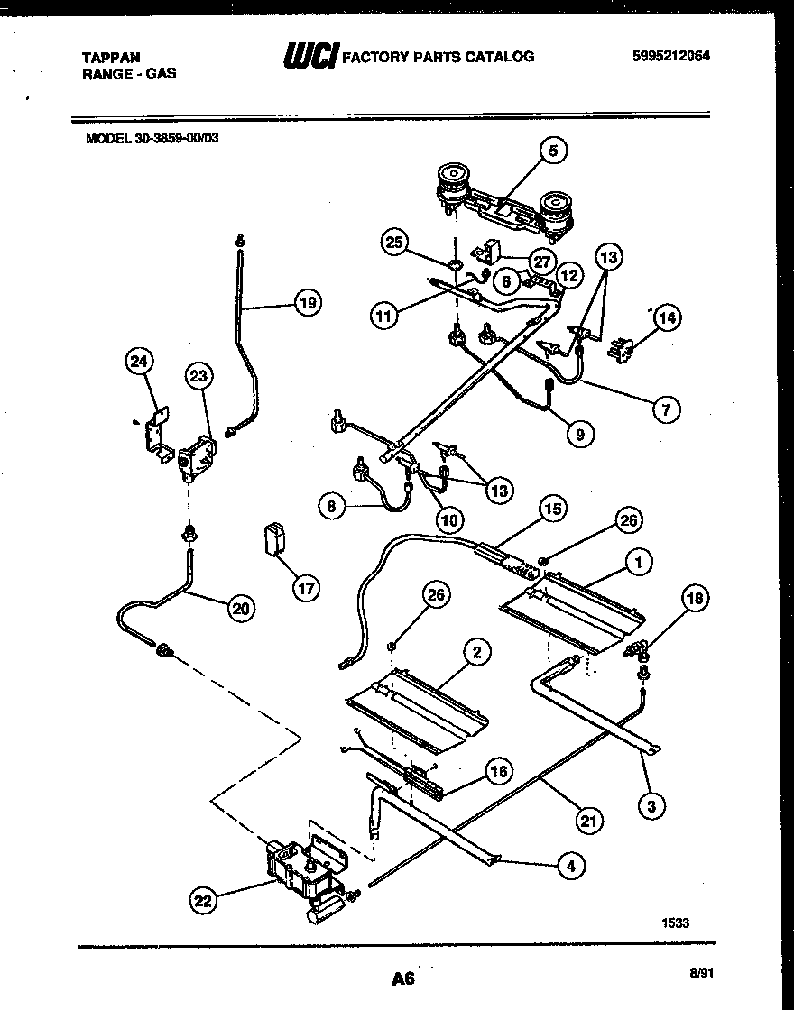 BURNER, MANIFOLD AND GAS CONTROL