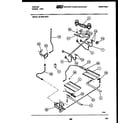 Tappan 30-3859-00-03 burner, manifold and gas control diagram