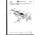 Tappan 30-3349-00-04 broiler drawer parts diagram