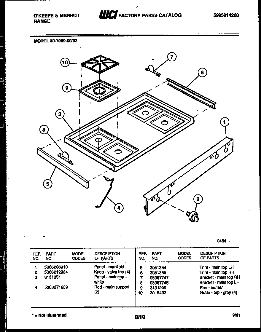 COOKTOP PARTS