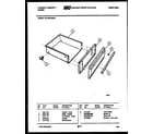 Tappan 30-7989-00-02 drawer parts diagram