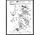 Tappan 30-7989-00-02 burner, manifold and gas control diagram