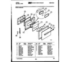Tappan 12-4990-00-02 door parts diagram