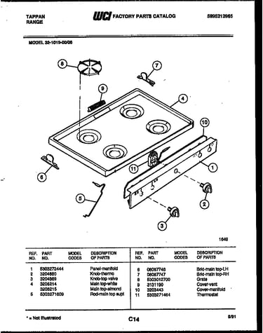 Cooktop parts