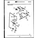Tappan 32-1019-00-06 burner, manifold and gas control diagram