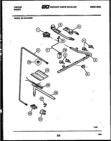 Burner, manifold and gas control