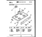 Tappan 30-1049-00-05 cooktop parts diagram