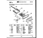 Tappan 30-1049-00-05 broiler drawer parts diagram