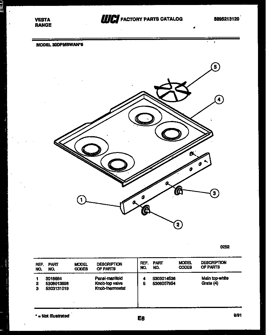 Cooktop parts