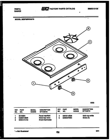 Cooktop parts